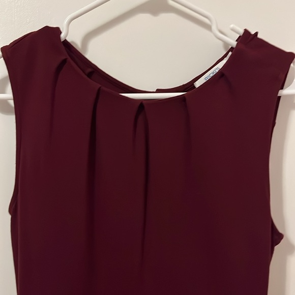 3/$20.  Burgundy Peplum Dress - Picture 8 of 9